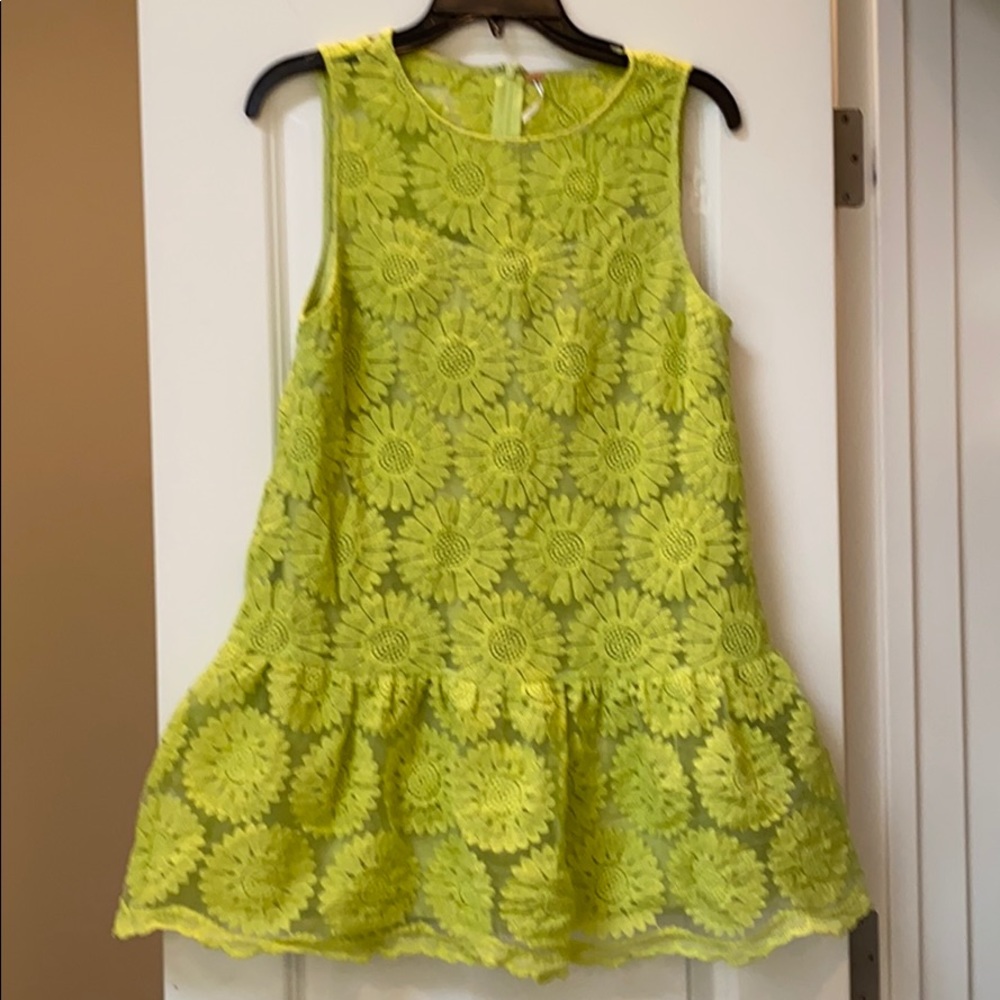 Free people lace lined dress small beautiful